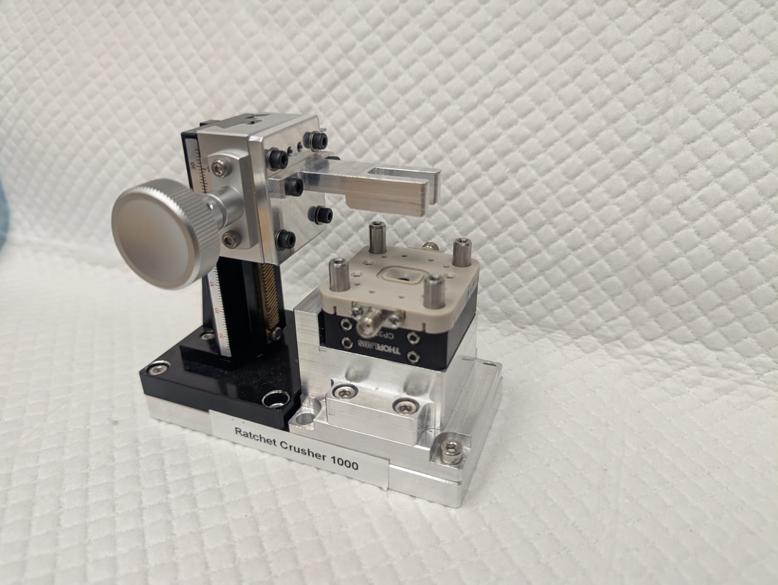 Wafer assembly mounted on alignment hardware